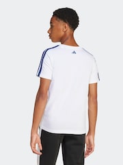 Blanco - Camiseta 100% algodón universitaria de adidas - Imagen 2 de 6