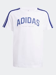 Blanco - Camiseta 100% algodón universitaria de adidas - Imagen 6 de 6