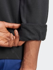 adidas Black All Szn Fleece 1/4-zip Crew Sweatshirt - Image 5 of 6