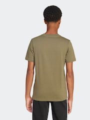 أخضر - تيشرت مزيَّن برسمة جرافيك قطن 100% من adidas - صورة 2 من 8