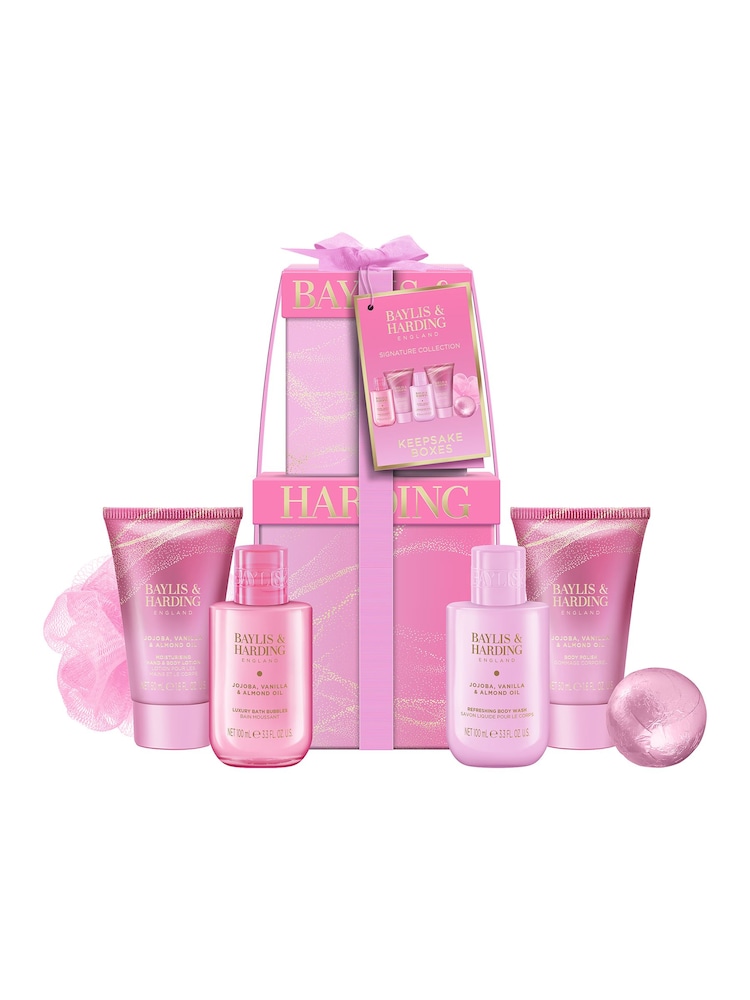 Baylis & Harding Jojoba, Vanilla & Almond Oil Luxury Pamper Present Gift Set - Image 1 of 5 Baylis & Harding Jojoba, Vanilla & Almond Oil Luxury Pamper Present Gift Set - Image 1 of 5