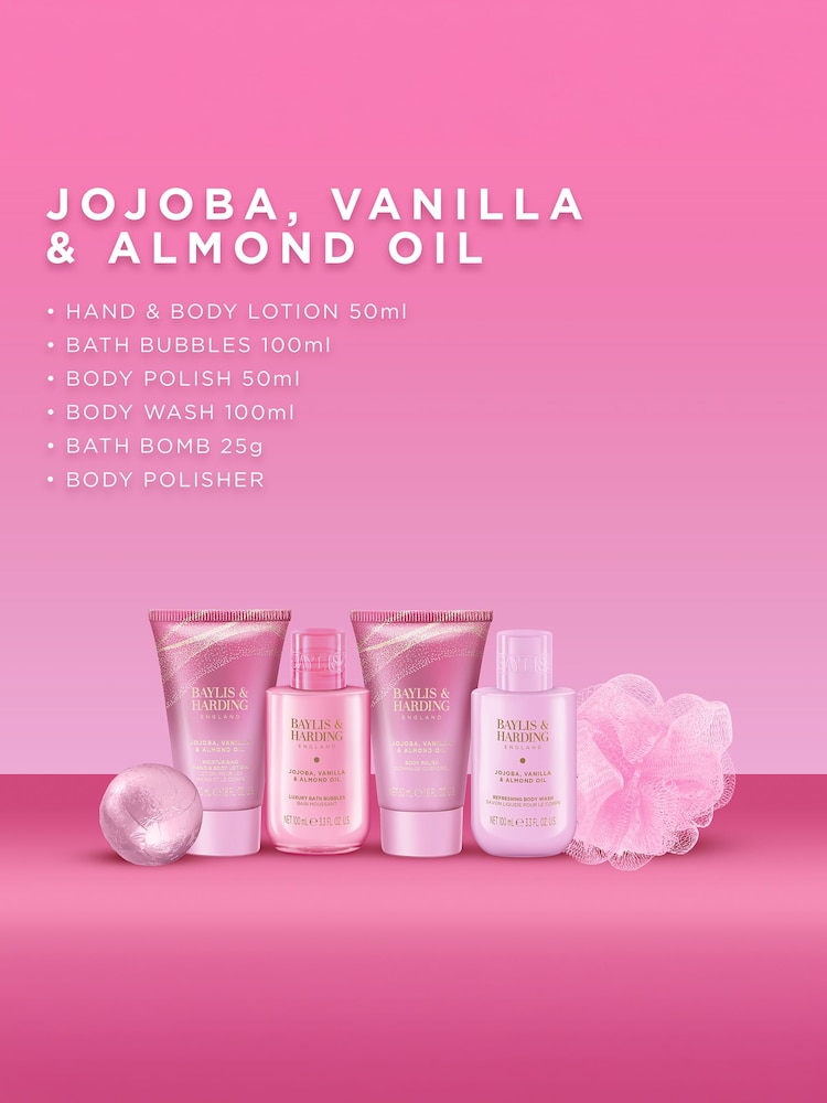 Baylis & Harding Jojoba, Vanilla & Almond Oil Luxury Pamper Present Gift Set - Image 2 of 5 Baylis & Harding Jojoba, Vanilla & Almond Oil Luxury Pamper Present Gift Set - Image 2 of 5