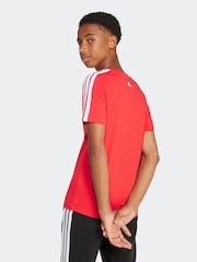 Rojo - Camiseta 100% algodón universitaria de adidas - Imagen 2 de 6