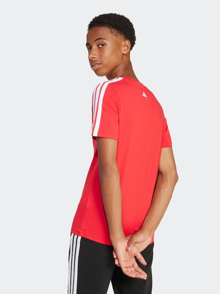 Rojo - Camiseta 100% algodón universitaria de adidas - Imagen 2 de 6