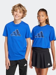 أزرق - تيشرت مزيَّن برسمة جرافيك قطن 100% من adidas - صورة 4 من 8