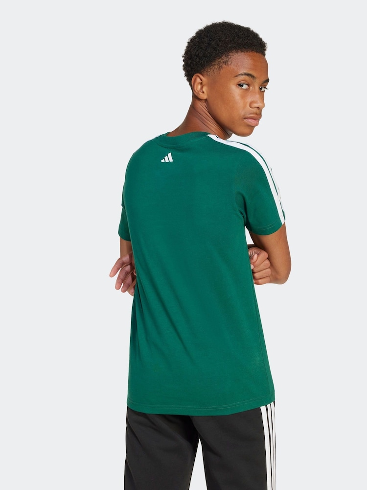 Verde - Camiseta 100% algodón universitaria de adidas - Imagen 2 de 8
