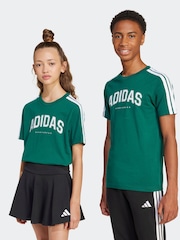 Verde - Camiseta 100% algodón universitaria de adidas - Imagen 3 de 8