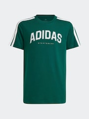 Verde - Camiseta 100% algodón universitaria de adidas - Imagen 8 de 8
