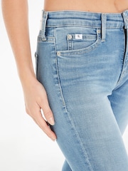 Calvin Klein Blue Mid Rise Skinny Jeans - Image 3 of 6