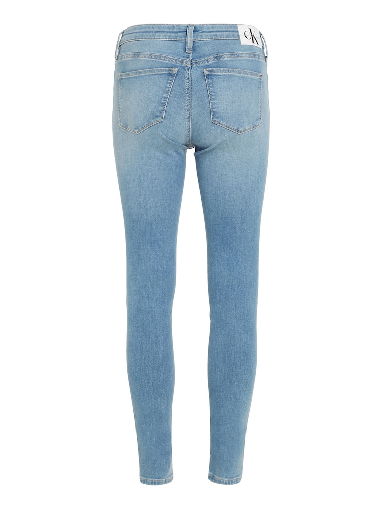 Calvin Klein Blue Mid Rise Skinny Jeans - Image 5 of 6