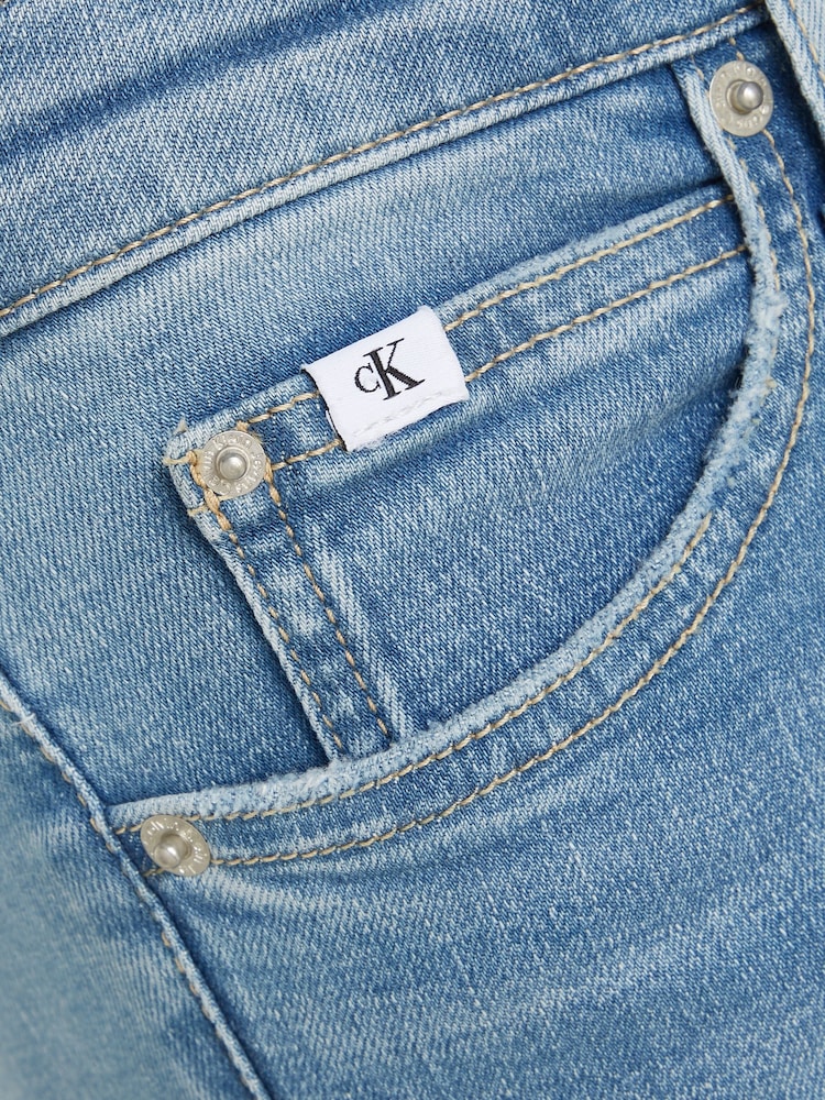 Calvin Klein Blue Mid Rise Skinny Jeans - Image 6 of 6
