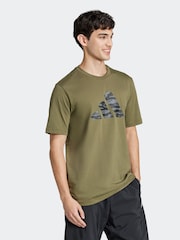 Grün - adidas Codes Camo 100% Cotton Graphic T-Shirt - Bild 3 von 6