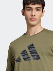 Grün - adidas Codes Camo 100% Cotton Graphic T-Shirt - Bild 4 von 6