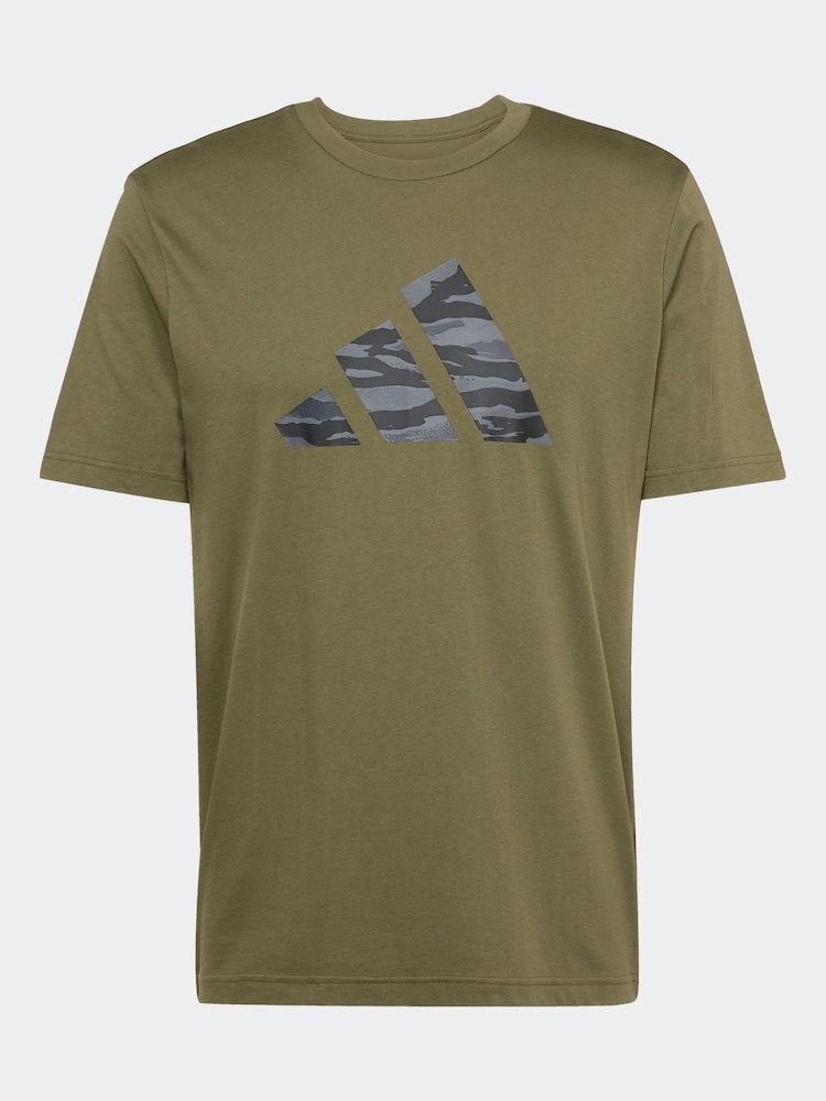 Grün - adidas Codes Camo 100% Cotton Graphic T-Shirt - Bild 6 von 6