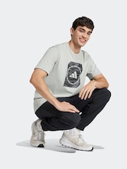 Серый - adidas Camo Shape 100% Cotton Graphic T-Shirt - Image 7 of 10