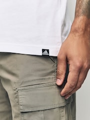 Branco - Camiseta estampada adidas Codes Camo 100% algodão - Imagem 4 de 4