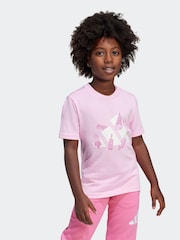 adidas Pink Lounge Ice Graphic 100% Cotton T-Shirt - Image 1 of 6