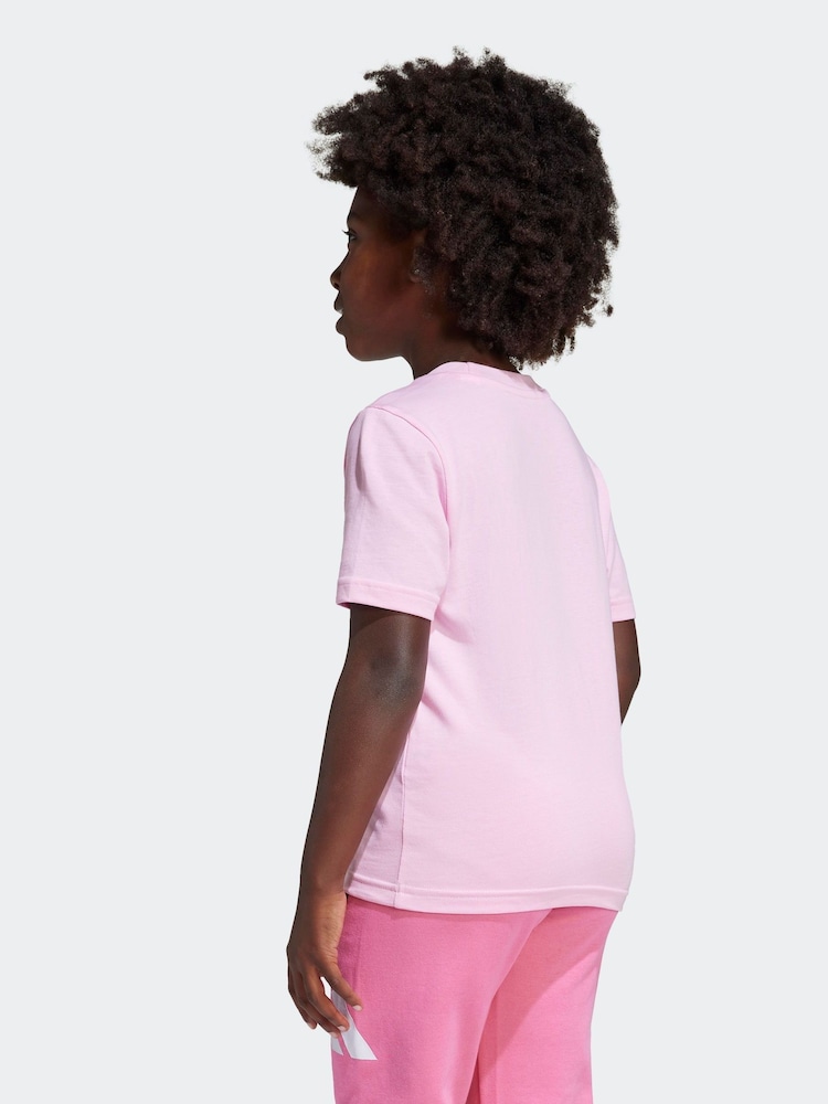 adidas Pink Lounge Ice Graphic 100% Cotton T-Shirt - Image 2 of 6