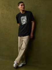 adidas Black Camo Shape 100% Cotton Graphic T-Shirt - Image 3 of 10