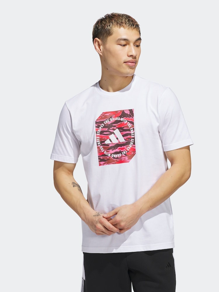 adidas Camo Shape Graphic 100% Cotton T-Shirt - Slika 1 iz 6