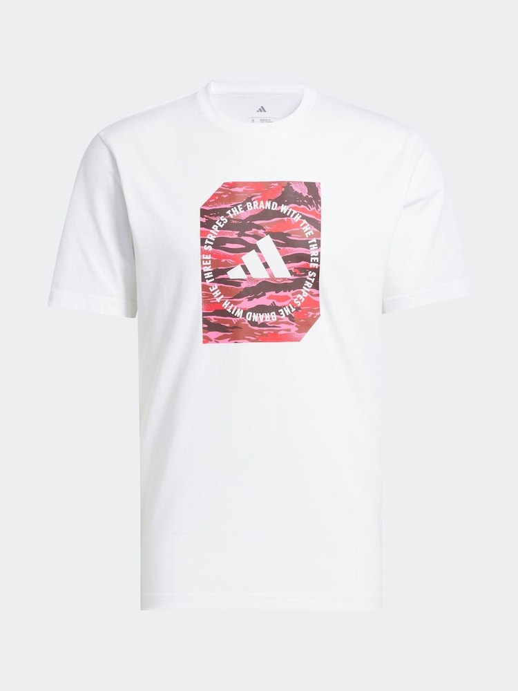 adidas Camo Shape Graphic 100% Cotton T-Shirt - Slika 6 iz 6