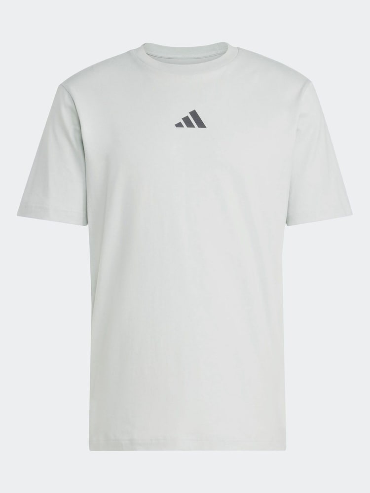 Grau - adidas City Escape Space Graphic 100% Cotton T-Shirt - Bild 10 von 10