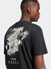 Schwarz - adidas City Escape Space Graphic 100% Cotton T-Shirt - Bild 6 von 7