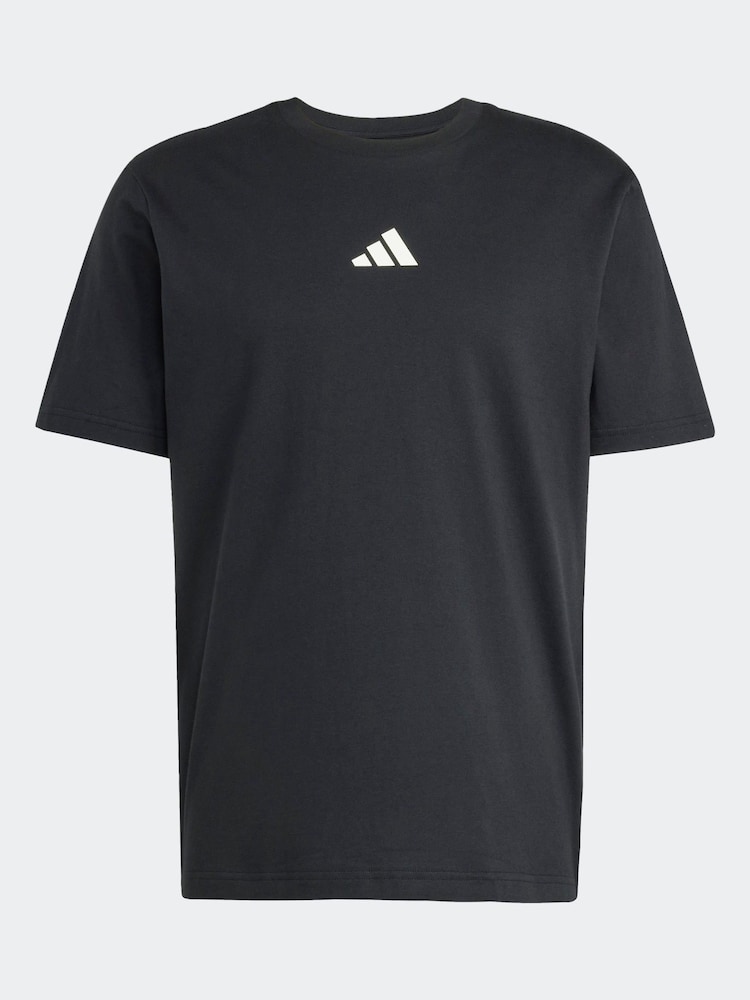 Schwarz - adidas City Escape Space Graphic 100% Cotton T-Shirt - Bild 7 von 7