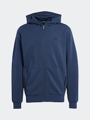 Blå - adidas Designad för träning Full-Zip Track Huvtröja - Bild 6 av 6