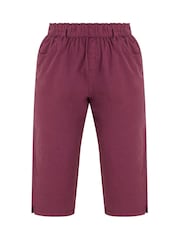 Lila - Yours Curve Cropped-Hose aus kühlender Baumwolle - Bild 5 von 5