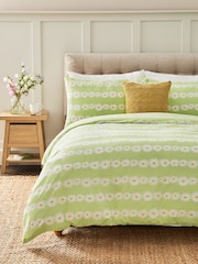 2 Pack Green Floral Daisy Reversible Duvet Cover and Pillowcase Set - Image 3 of 9