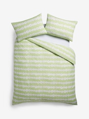 2 Pack Green Floral Daisy Reversible Duvet Cover and Pillowcase Set - Image 9 of 9