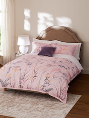 300 Thread Count Sateen Oriental Floral Duvet Cover and Pillowcase Set - Изображение 1 из 5