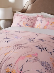 300 Thread Count Sateen Oriental Floral Duvet Cover and Pillowcase Set - Изображение 3 из 5