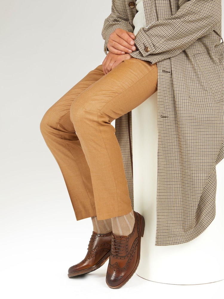 Jones Bootmaker Mens Brown Bertie Oxford Leather Brogues - Image 1 of 6