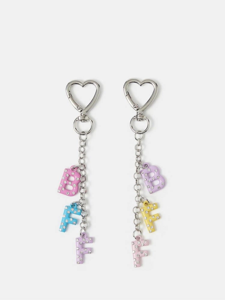 Angels By Accessorize Brown BFF Bag Charms 2-Pack - Image 2 of 2 Angels By Accessorize Brown BFF Bag Charms 2-Pack - Image 2 of 2
