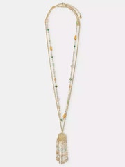 Accessorize моншақпен безендірілген филигрань алқалары 2 жиынтығы - 2суретінің 1 суреті