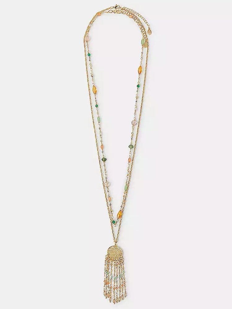 Accessorize моншақпен безендірілген филигрань алқалары 2 жиынтығы - 2суретінің 1 суреті