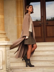 Russell & Bromley Chocolate Brown Suede Benwell Block Heel Ankle Boots - Image 3 of 13