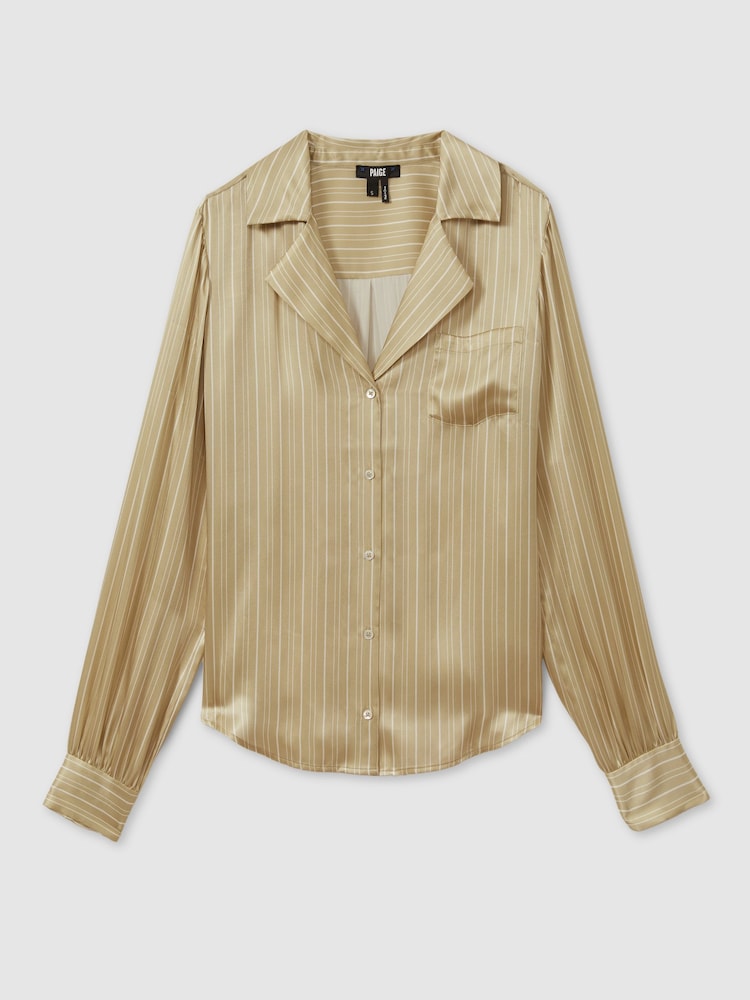 Paige Silk Striped Shirt - Image 2 of 5