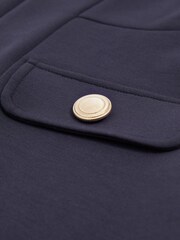Reiss Navy Anna 9-13 yrs Jersey Puff Sleeve Dress - Image 4 of 4