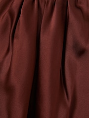 Neckholder-Top „Paige“ aus Seidensatin in Braun - Bild 5 von 5