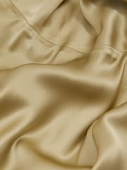 Paige Olive Silk Satin Cowl Neck Midi Dress - Image 4 of 4