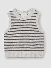 Reiss Venus Alpaca Blend Striped Vest - Imagen 2 de 4