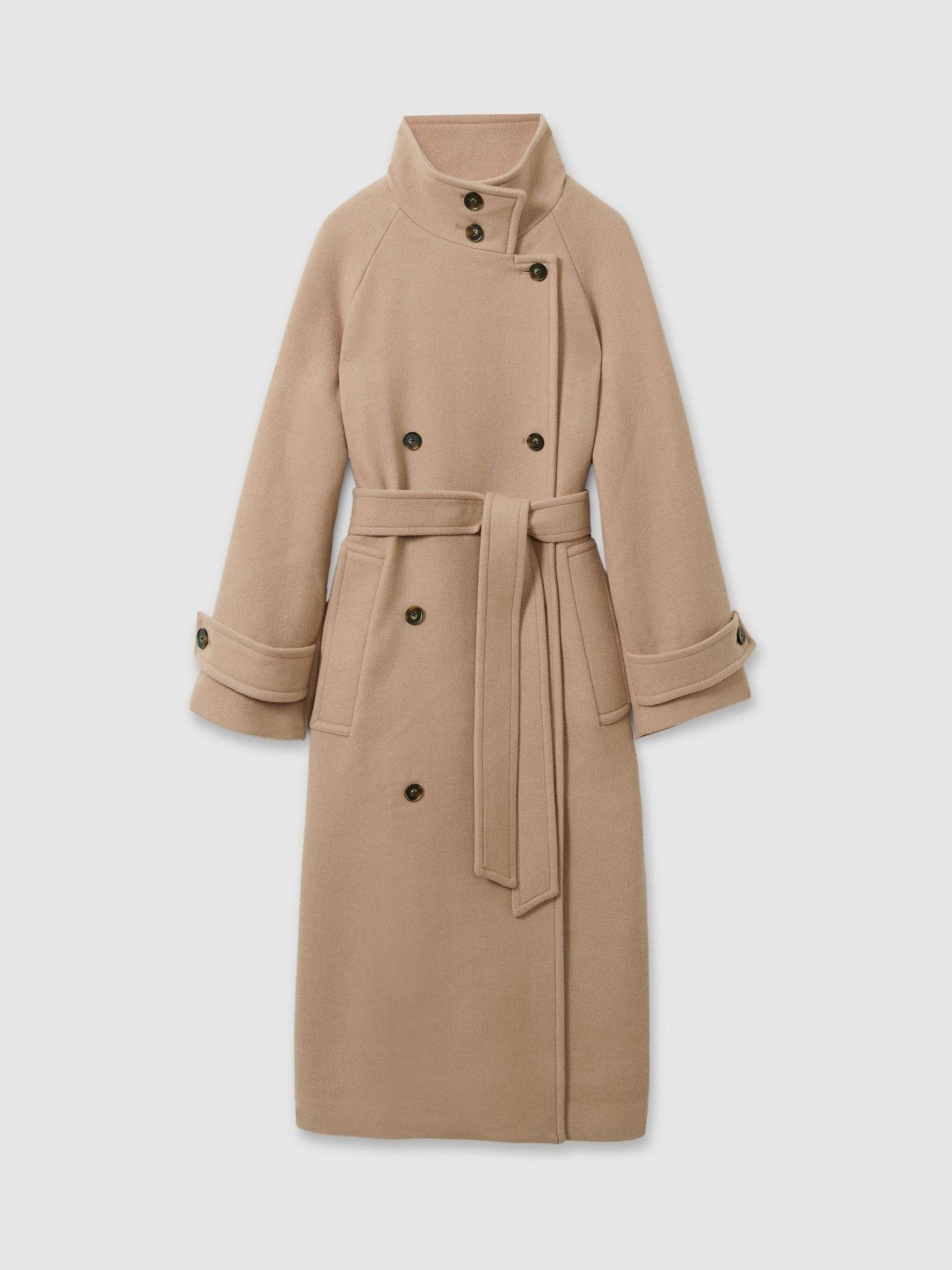 Neutral wool coat online