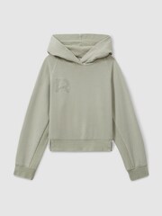 Reiss Kate Garment Dyed Cotton Hoodie - Imagen 2 de 4