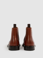 Reiss Light Tan Renor Leather Chelsea Boots - Image 3 of 4