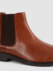 Reiss Light Tan Renor Leather Chelsea Boots - Image 4 of 4
