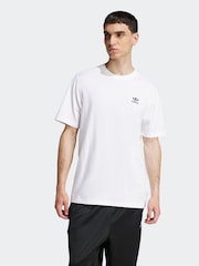 adidas Originals White Trefoil Essentials 100% Cotton T-Shirt - Image 1 of 6