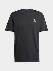 adidas Originals Black Trefoil Essentials 100% Cotton T-Shirt - Image 1 of 2